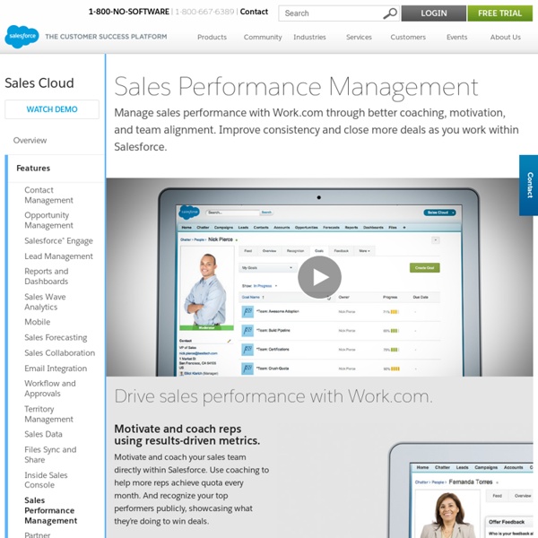 Work.com - Social Performance Management from Salesforce.com