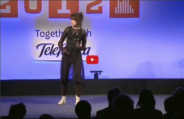 Imogen Heap Performance with Musical Gloves Demo: Full Wired Talk 2012