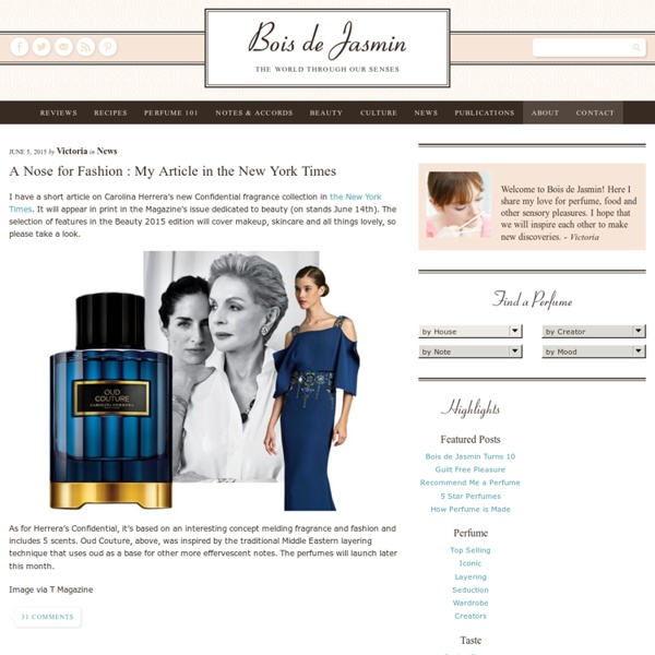 Bois de Jasmin : Perfume Blog and Fragrance Reviews