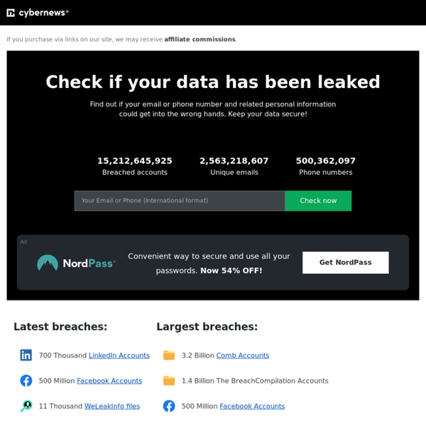 Personal Data Leak Checker: Your Email & Data - Breached?