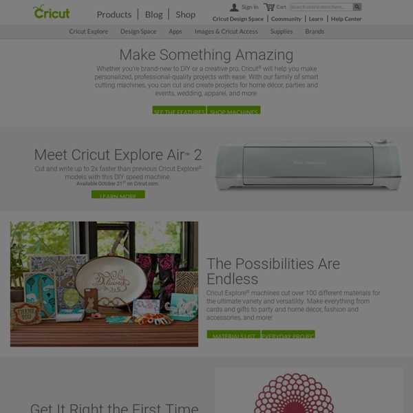 Cricut personal cutting machines by Provo Craft let you express your creativity how and where you want.
