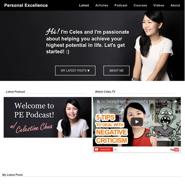 Celestine Chua: Personal Excellence Blog