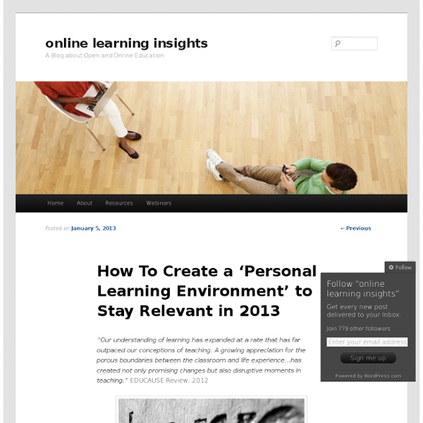 How To Create a ‘Personal Learning Environment’ to Stay Relevant in 2013