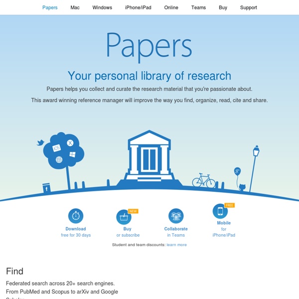 Papers : Your personal library of Research