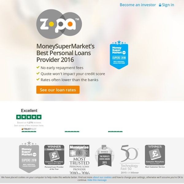 Zopa - Loans from people not banks