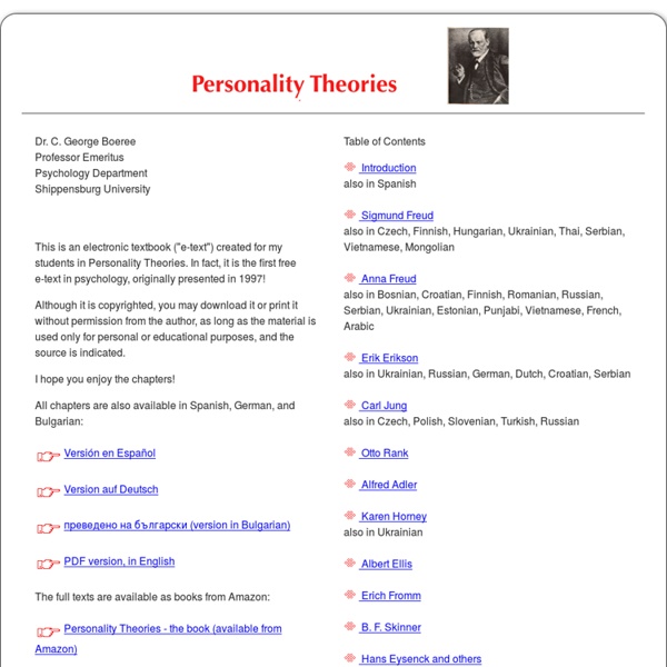 Personality Theorie