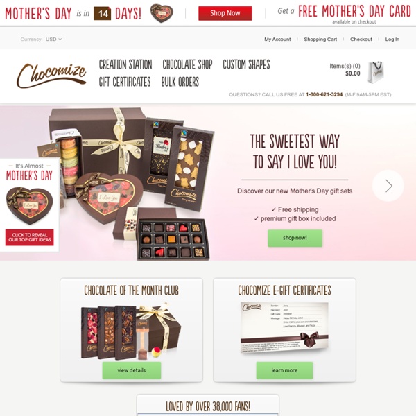 Chocolate bars by Chocomize – Create your own personalized chocolate from over 100 ingredients