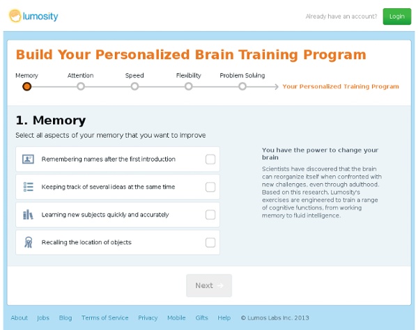 Build your Personalized Training Program
