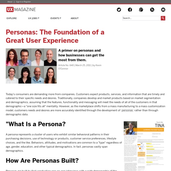 Personas: The Foundation of a Great User Experience