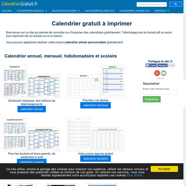 Calendrier personnalisé