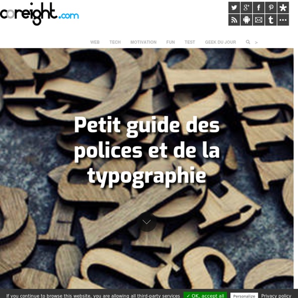 Petit guide des polices et de la typographie