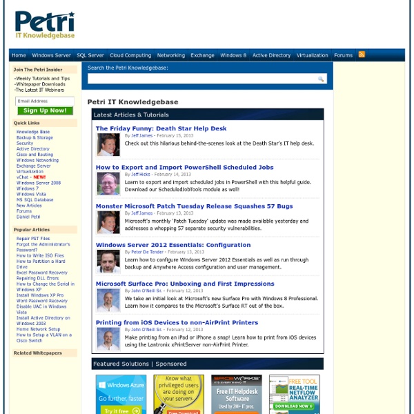 Petri IT Knowledgebase