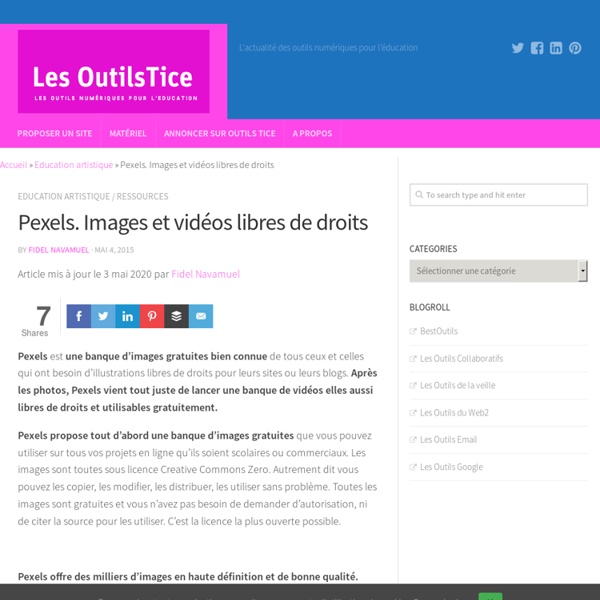 Pexels. Images et vidéos libres de droits