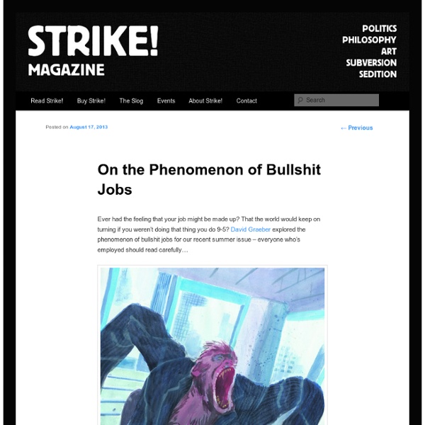 On the Phenomenon of Bullshit Jobs