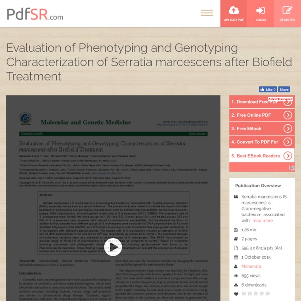 Phenotyping and Genotyping Characterization of Serratia marcescens