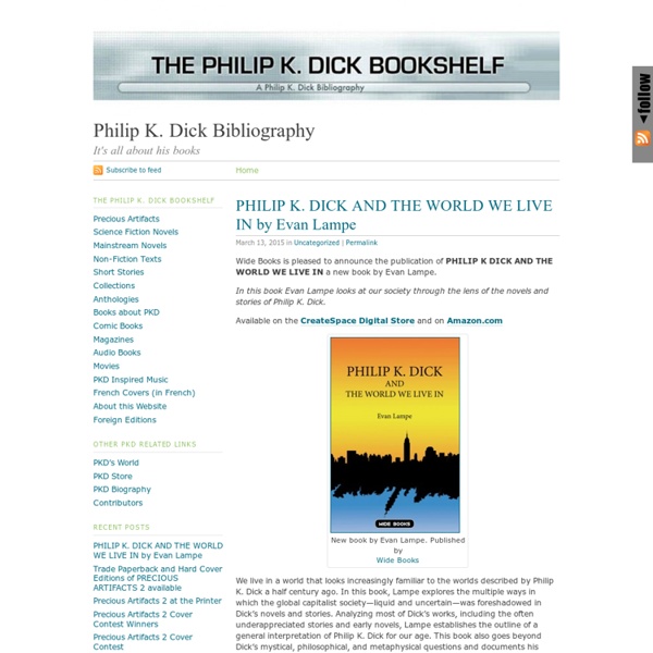 Philip K. Dick Bibliography · It's all about his books