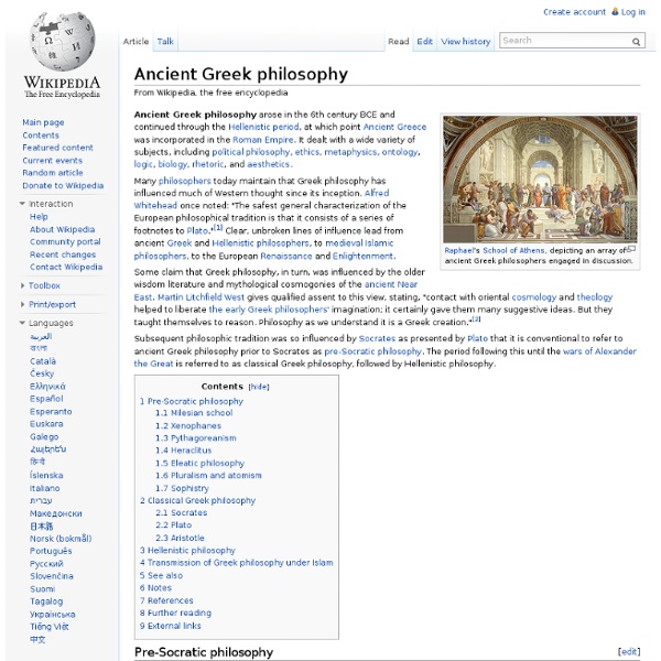 Ancient Greek philosophy
