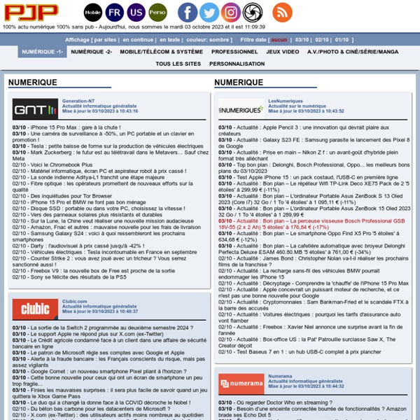 PhoenixJP.News FR: le portail de l'actualité numérique et informatique