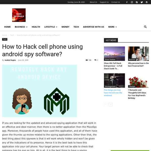 How to Hack cell phone using android spy software?