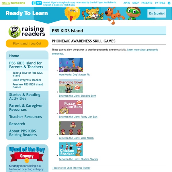 Phonemic Awareness Skill Games . PBS KIDS Raising Readers