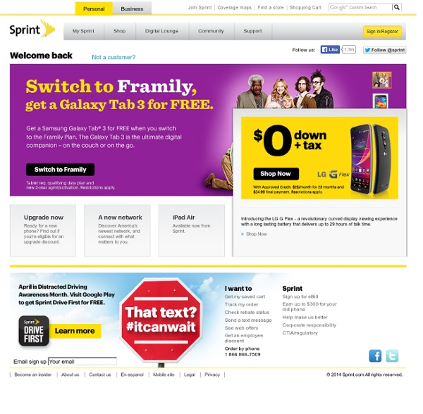 Cell Phones, Mobile Phones & Wireless Calling Plans from Sprint