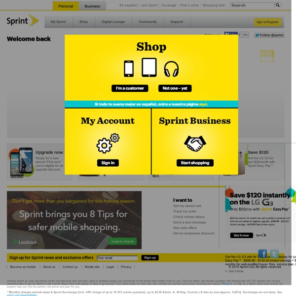 Cell Phones, Mobile Devices & Plans from Sprint
