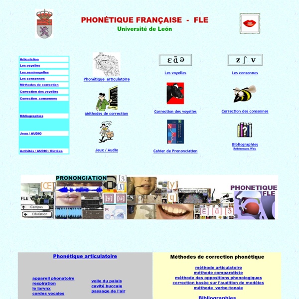 Phonétique FLE, phonétique française, cours de prononciation