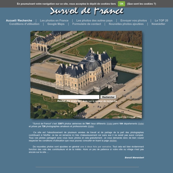 La France vue du ciel / Survol de France : Photos aériennes de France