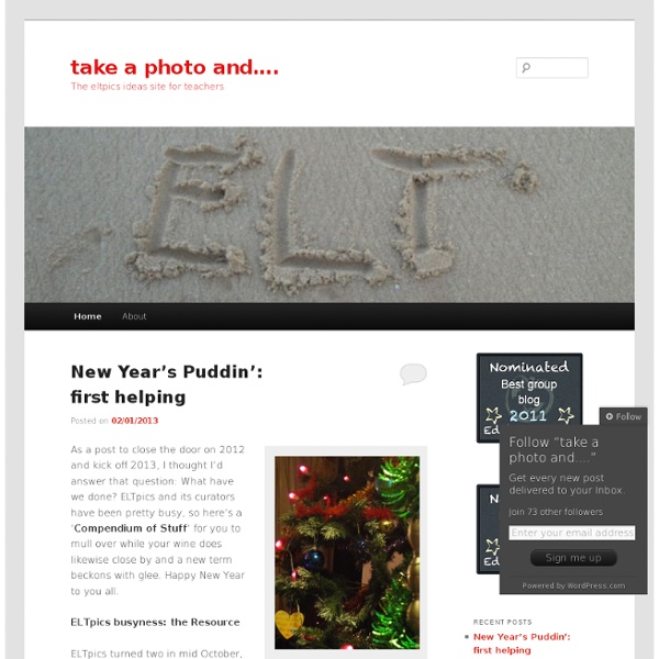 The eltpics ideas site for teachers