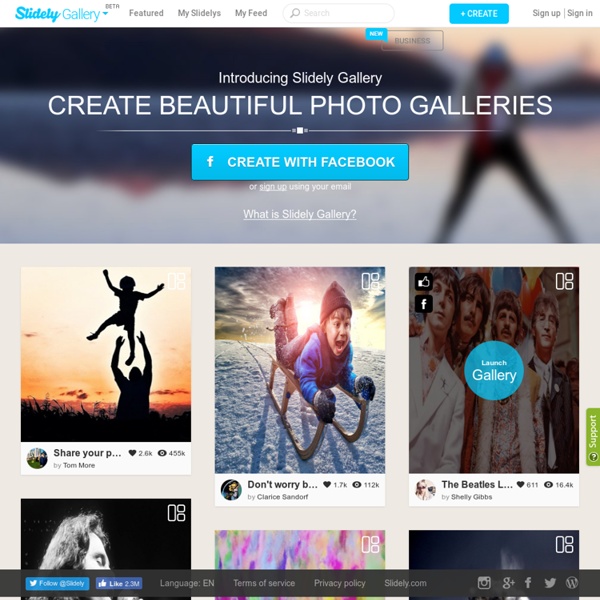 Free Photo Gallery Maker - Slidely Gallery