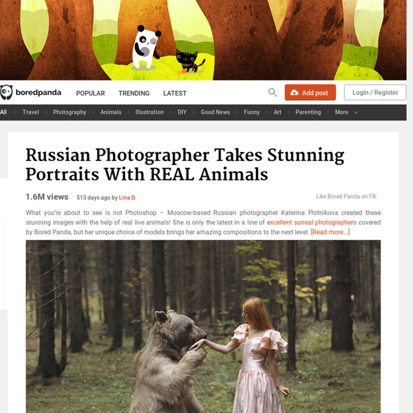 Russian Photographer Takes Stunning Portraits With REAL Animals