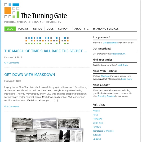 The Turning Gate — Adobe Lightroom Web Engines, Tutorials and Resources