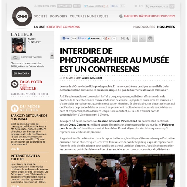 Interdire de photographier au musée est un contresens » Article » OWNI, Digital Journalism