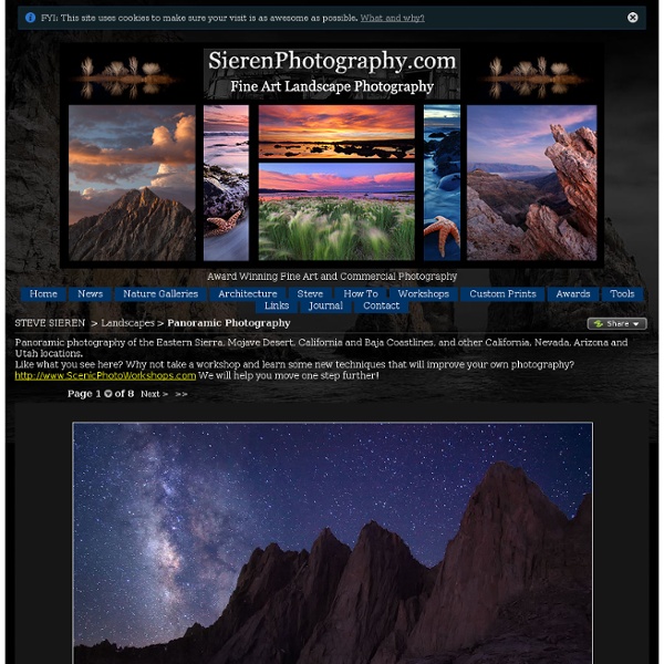 Panoramic Photography - Death Valley, Eastern Sierra, California Pictures, Photography Tours,