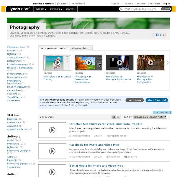 Photography Classes & Online Courses from lynda.com