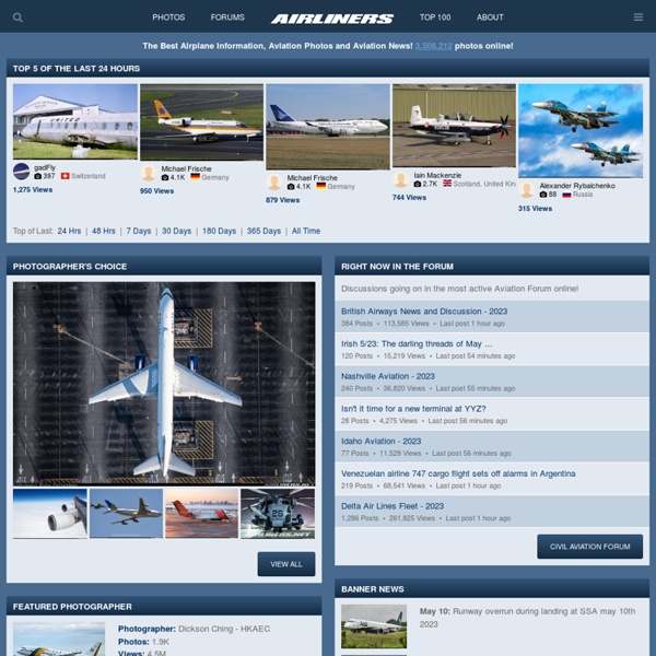 Airplanes - Aviation - Aircraft- Aircraft Photos & News