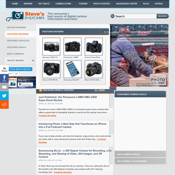 Steves Digicams - Digital Camera Reviews, Camera News, and Photography Information