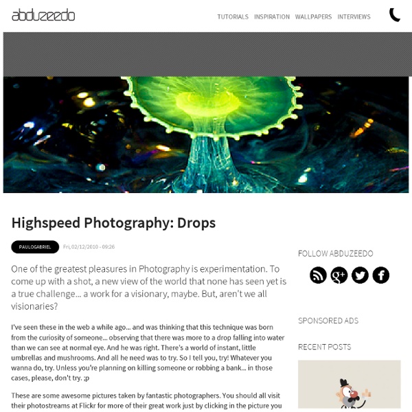 Highspeed Photography: Drops