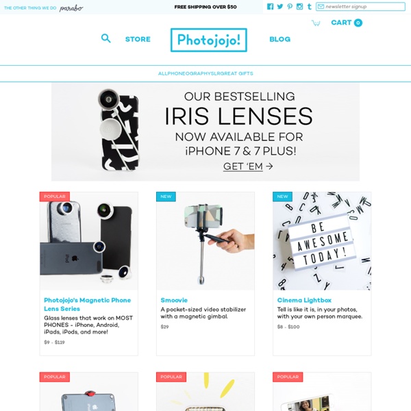 The Photojojo Store! - the Most Awesome Photo Gifts and Gear for Photographers