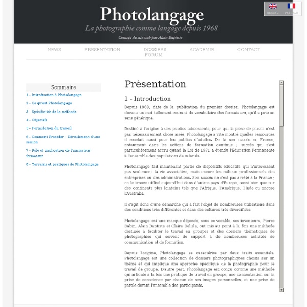 Photolangage Comment procéder