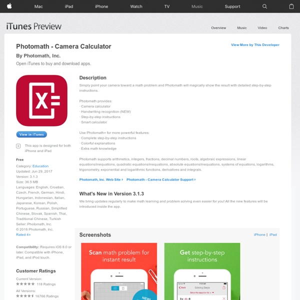 Photomath - Camera Calculator on the App Store