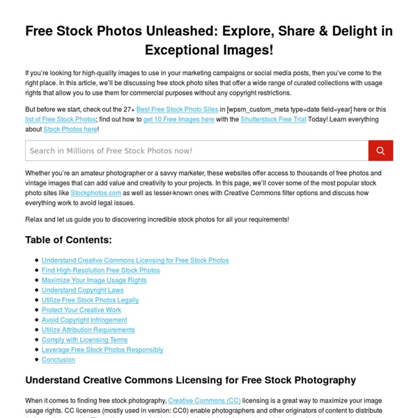 Everystockphoto.com - your source for free photos