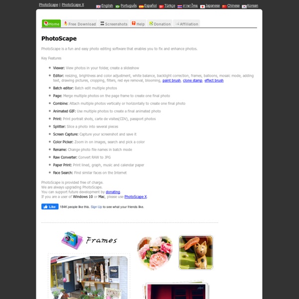 Photoscape : Free Photo Editing Software (Photo Editor) Download