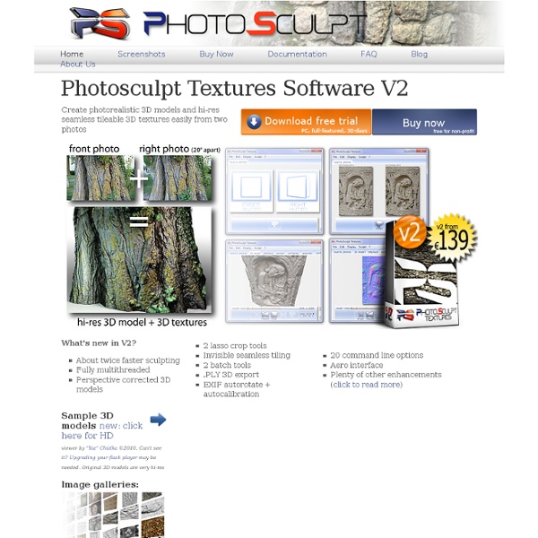 Photosculpt - PhotoSculpt creates 3D models and textures from 2 photos