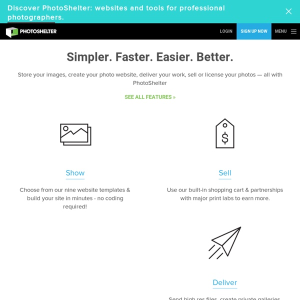 Photography websites &amp; Photo hosting. Sell photos.