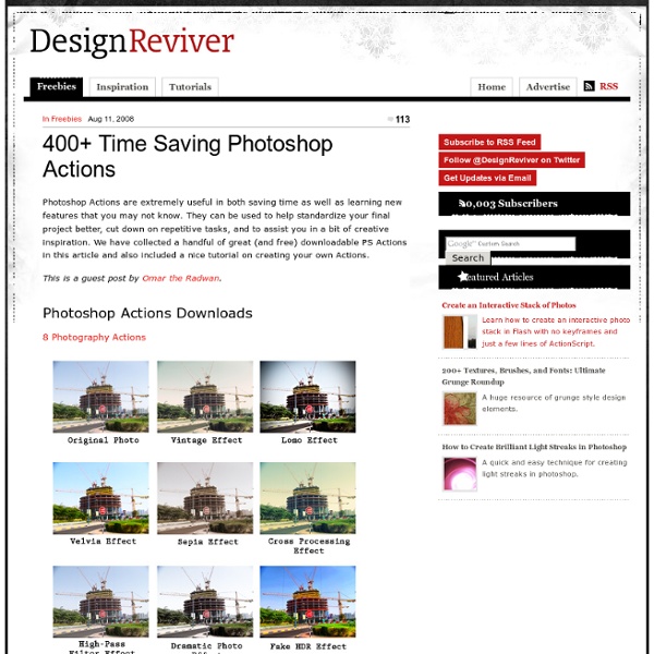 400+ Time Saving Photoshop Actions