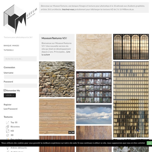 Textures 2d/3d - Photoshop et Architecture !