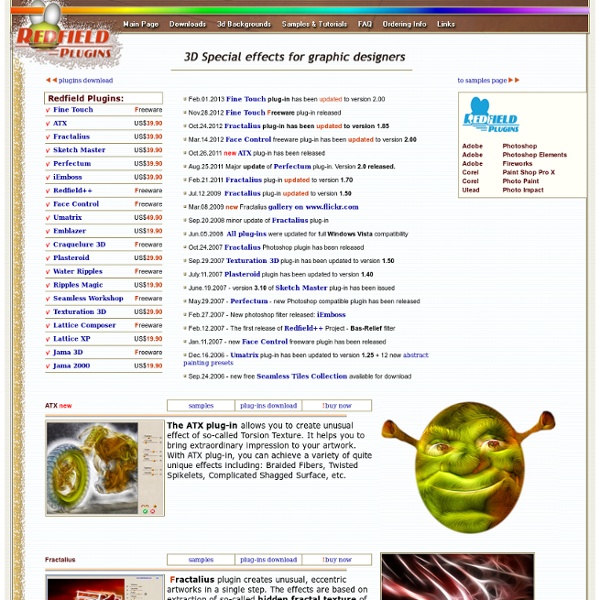 Photoshop Plug-ins par Redfield