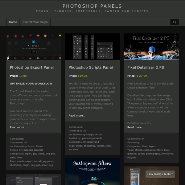 Tools , Panels and Scripts for Professional Designers