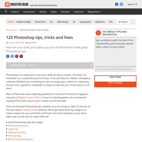 101 Photoshop tips, tricks and fixes to try today